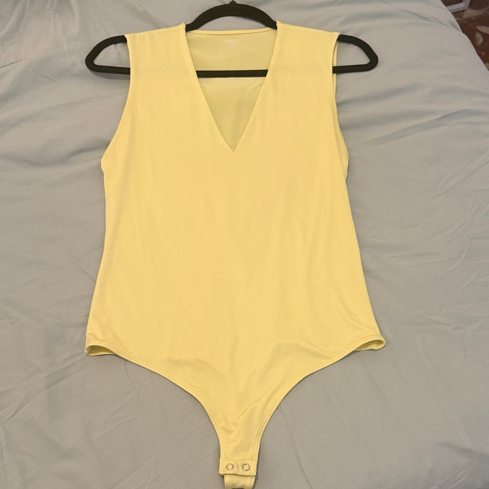 Yellow v neck One Piece